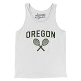 Oregon Tennis Men/Unisex Tank Top-White-Allegiant Goods Co. Vintage Sports Apparel