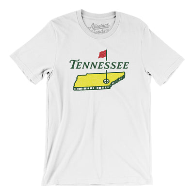 Tennessee Golf Men/Unisex T-Shirt-White-Allegiant Goods Co. Vintage Sports Apparel
