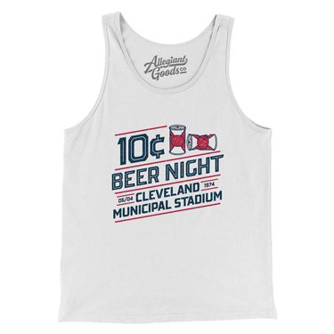 10 Cent Beer Night Men/Unisex Tank Top-Allegiant Goods Co. Vintage Sports Apparel