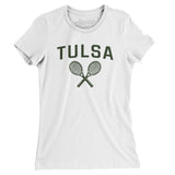 Tulsa Tennis Women's T-Shirt-White-Allegiant Goods Co. Vintage Sports Apparel