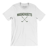 Massachusetts Golf Men/Unisex T-Shirt-White-Allegiant Goods Co. Vintage Sports Apparel