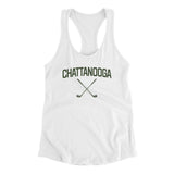 Chattanooga Golf Women's Racerback Tank-White-Allegiant Goods Co. Vintage Sports Apparel