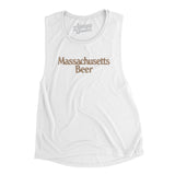 Massachusetts Beer Women's Flowey Scoopneck Muscle Tank-White-Allegiant Goods Co. Vintage Sports Apparel