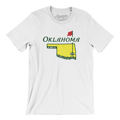 Oklahoma Golf Men/Unisex T-Shirt-White-Allegiant Goods Co. Vintage Sports Apparel