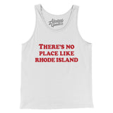 There's No Place Like Rhode Island Men/Unisex Tank Top-White-Allegiant Goods Co. Vintage Sports Apparel