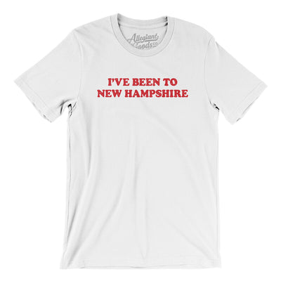 I've Been To New Hampshire Men/Unisex T-Shirt-White-Allegiant Goods Co. Vintage Sports Apparel
