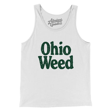 Ohio Weed Men/Unisex Tank Top-White-Allegiant Goods Co. Vintage Sports Apparel