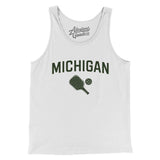 Michigan Pickleball Men/Unisex Tank Top-White-Allegiant Goods Co. Vintage Sports Apparel
