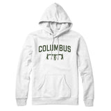 Columbus Cycling Hoodie-White-Allegiant Goods Co. Vintage Sports Apparel