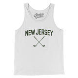 New Jersey Golf Men/Unisex Tank Top-White-Allegiant Goods Co. Vintage Sports Apparel
