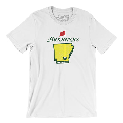 Arkansas Golf Men/Unisex T-Shirt-White-Allegiant Goods Co. Vintage Sports Apparel