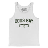 Coos Bay Cycling Men/Unisex Tank Top-White-Allegiant Goods Co. Vintage Sports Apparel