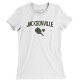 Jacksonville Pickleball Women's T-Shirt-White-Allegiant Goods Co. Vintage Sports Apparel