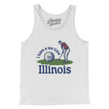 I Have A Tee Time In Illinois Men/Unisex Tank Top-White-Allegiant Goods Co. Vintage Sports Apparel