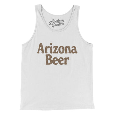Arizona Beer Men/Unisex Tank Top-White-Allegiant Goods Co. Vintage Sports Apparel
