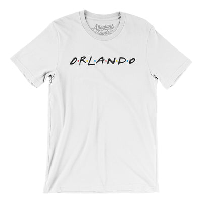 Orlando Friends Men/Unisex T-Shirt-White-Allegiant Goods Co. Vintage Sports Apparel