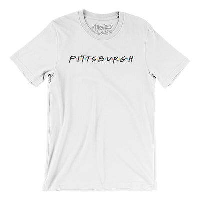 Pittsburgh Friends Men/Unisex T-Shirt-White-Allegiant Goods Co. Vintage Sports Apparel