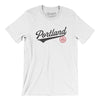Portland Vintage Script Men/Unisex T-Shirt-White-Allegiant Goods Co. Vintage Sports Apparel