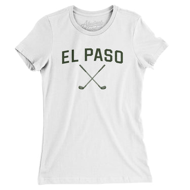 El Paso Golf Women's T-Shirt-White-Allegiant Goods Co. Vintage Sports Apparel