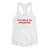 I've Been To Syracuse Women's Racerback Tank-Allegiant Goods Co. Vintage Sports Apparel