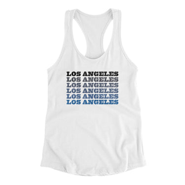 Los Angeles Repeat Women's Racerback Tank-Allegiant Goods Co. Vintage Sports Apparel