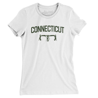 Connecticut Cycling Women's T-Shirt-White-Allegiant Goods Co. Vintage Sports Apparel