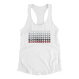 Bloomington Repeat Women's Racerback Tank-White-Allegiant Goods Co. Vintage Sports Apparel
