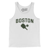 Boston Pickleball Men/Unisex Tank Top-White-Allegiant Goods Co. Vintage Sports Apparel