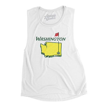 Washington Golf Women's Flowey Scoopneck Muscle Tank-Allegiant Goods Co. Vintage Sports Apparel