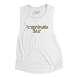 Pennsylvania Beer Women's Flowey Scoopneck Muscle Tank-White-Allegiant Goods Co. Vintage Sports Apparel