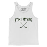 Fort Myers Golf Men/Unisex Tank Top-White-Allegiant Goods Co. Vintage Sports Apparel
