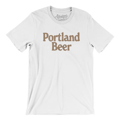 Portland Beer Men/Unisex T-Shirt-White-Allegiant Goods Co. Vintage Sports Apparel