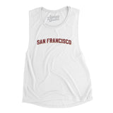 San Francisco Varsity Women's Flowey Scoopneck Muscle Tank-Allegiant Goods Co. Vintage Sports Apparel