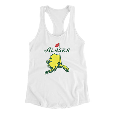 Alaska Golf Women's Racerback Tank-Allegiant Goods Co. Vintage Sports Apparel