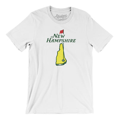 New Hampshire Golf Men/Unisex T-Shirt-White-Allegiant Goods Co. Vintage Sports Apparel