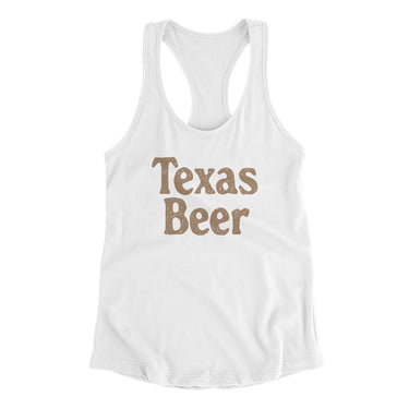 Texas Beer Women's Racerback Tank-Allegiant Goods Co. Vintage Sports Apparel