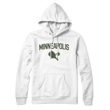 Minneapolis Pickleball Hoodie-White-Allegiant Goods Co. Vintage Sports Apparel