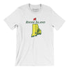 Rhode Island Golf Men/Unisex T-Shirt-White-Allegiant Goods Co. Vintage Sports Apparel
