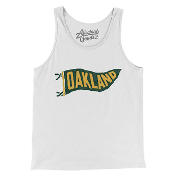 Oakland Pennant Men/Unisex Tank Top-Allegiant Goods Co. Vintage Sports Apparel