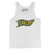 Oakland Pennant Men/Unisex Tank Top-White-Allegiant Goods Co. Vintage Sports Apparel