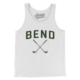 Bend Golf Men/Unisex Tank Top-White-Allegiant Goods Co. Vintage Sports Apparel
