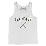 Lexington Golf Men/Unisex Tank Top-White-Allegiant Goods Co. Vintage Sports Apparel