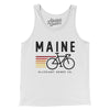 Maine Cycling Men/Unisex Tank Top-White-Allegiant Goods Co. Vintage Sports Apparel
