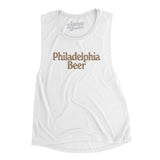 Philadelphia Beer Women's Flowey Scoopneck Muscle Tank-White-Allegiant Goods Co. Vintage Sports Apparel