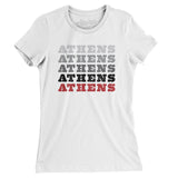 Athens Repeat Women's T-Shirt-White-Allegiant Goods Co. Vintage Sports Apparel