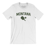 Montana Pickleball Men/Unisex T-Shirt-White-Allegiant Goods Co. Vintage Sports Apparel