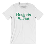 Boston's Number 1 Fan Men/Unisex T-Shirt-White-Allegiant Goods Co. Vintage Sports Apparel