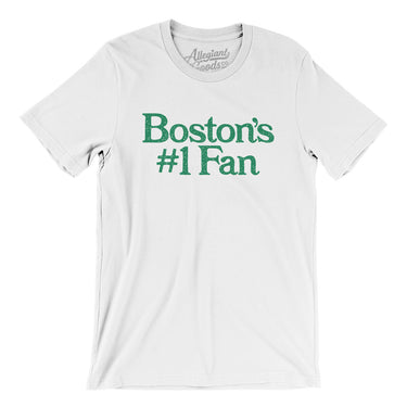 Boston's Number 1 Fan Men/Unisex T-Shirt-White-Allegiant Goods Co. Vintage Sports Apparel