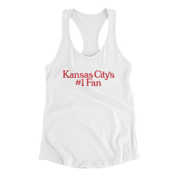 Kansas City's Number 1 Fan Women's Racerback Tank-Allegiant Goods Co. Vintage Sports Apparel