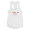 Kansas City's Number 1 Fan Women's Racerback Tank-White-Allegiant Goods Co. Vintage Sports Apparel